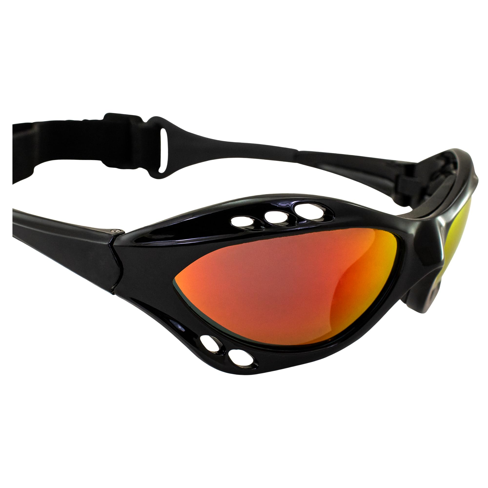 Hurricane Eyewear Categoria 4 polarizzati Jet Ski Galleggianti Occhiali Nero Imbottito con Rivestimento Antiappannamento