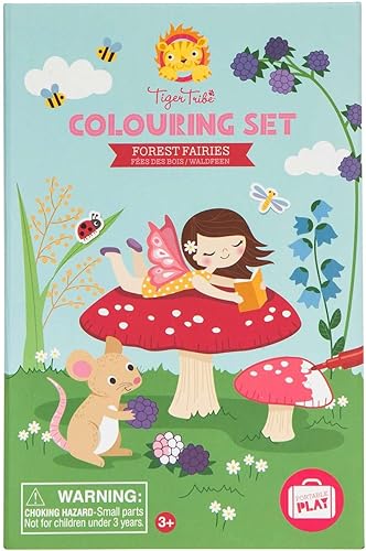 Tiger Tribe Juego de colorear Hadas del Bosque Azul