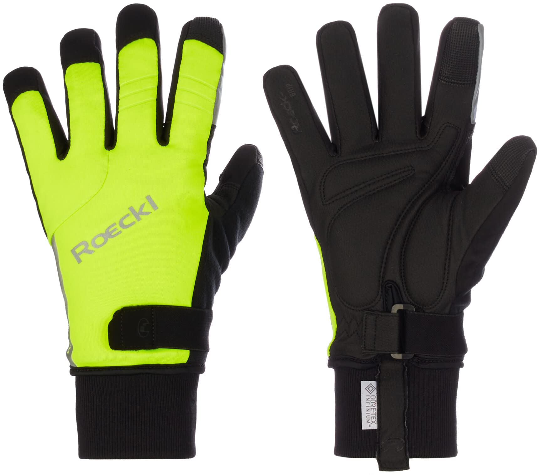 Roeckl Villach 2 Winter Fahrrad Handschuhe lang Fluo gelb 2023: Größe: 6 Fashion