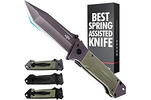 Grand Way Pocket Knife Spring Assisted Knife - Knife for Camping