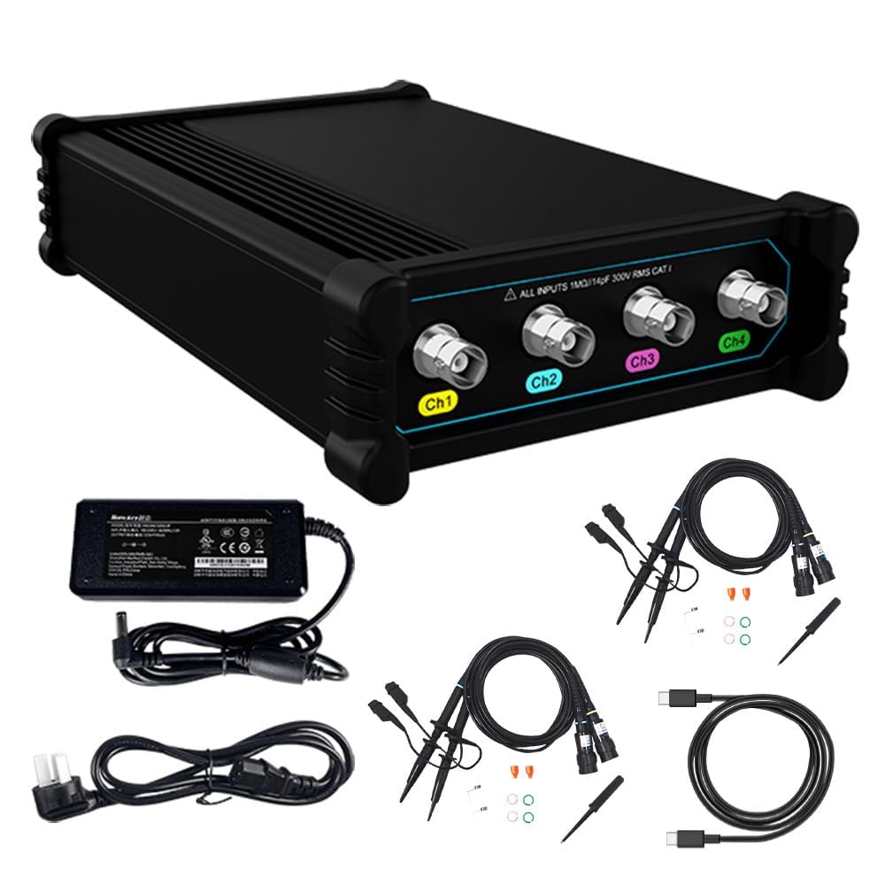 Micsig Automotive Oscilloscope VTO2004 VATO2004 VTO VATO Series Oscilloscope Automotive 100/200Mhz Digital Oscilloscope 4 Channel Oscilloscope Multimeter Osciloscopio Automotriz(VTO2004 200Mhz 4ch)