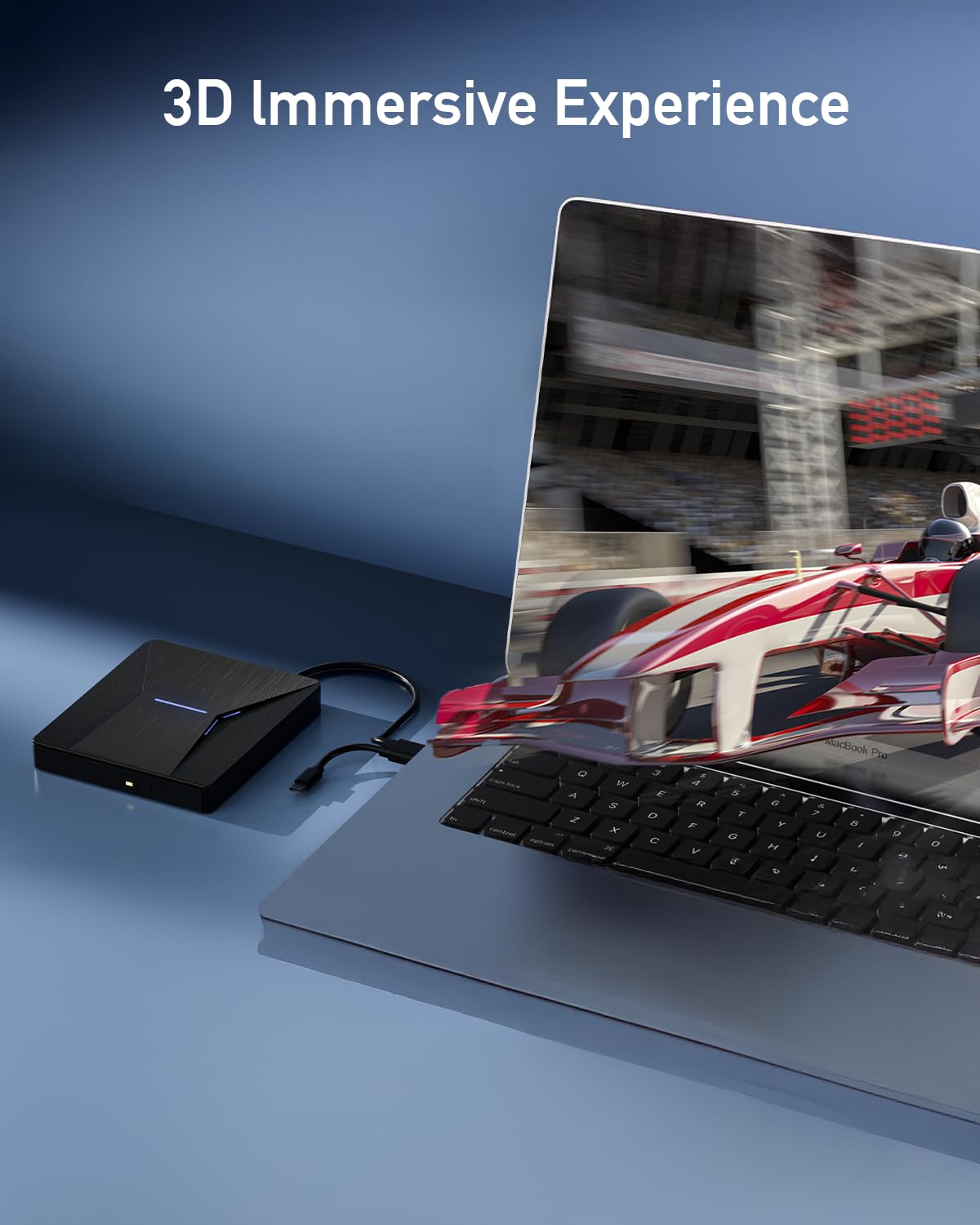 Unidad Blu-Ray Externa USB 3.0 Tipo C Grabadora para Laptop PC MacOS