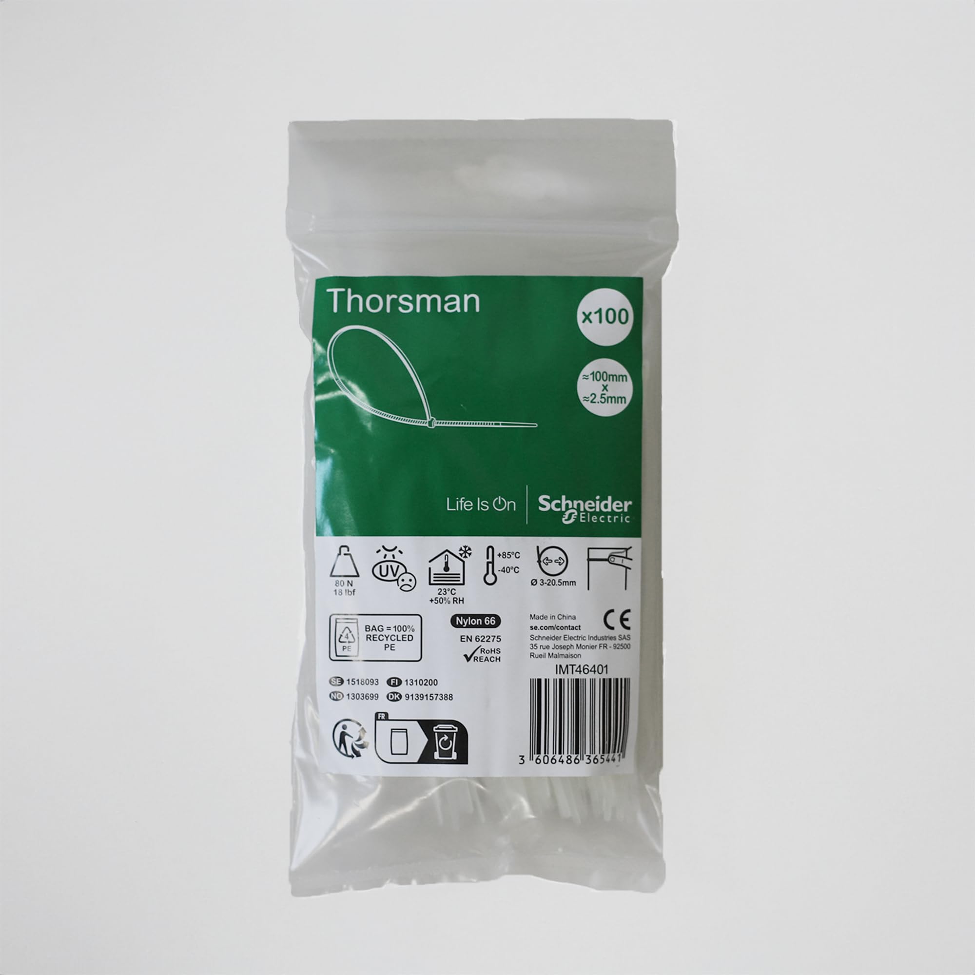 100 Fascette Stringenti in Plastica Nylon Trasparenti Cavi 30cm VULTECH