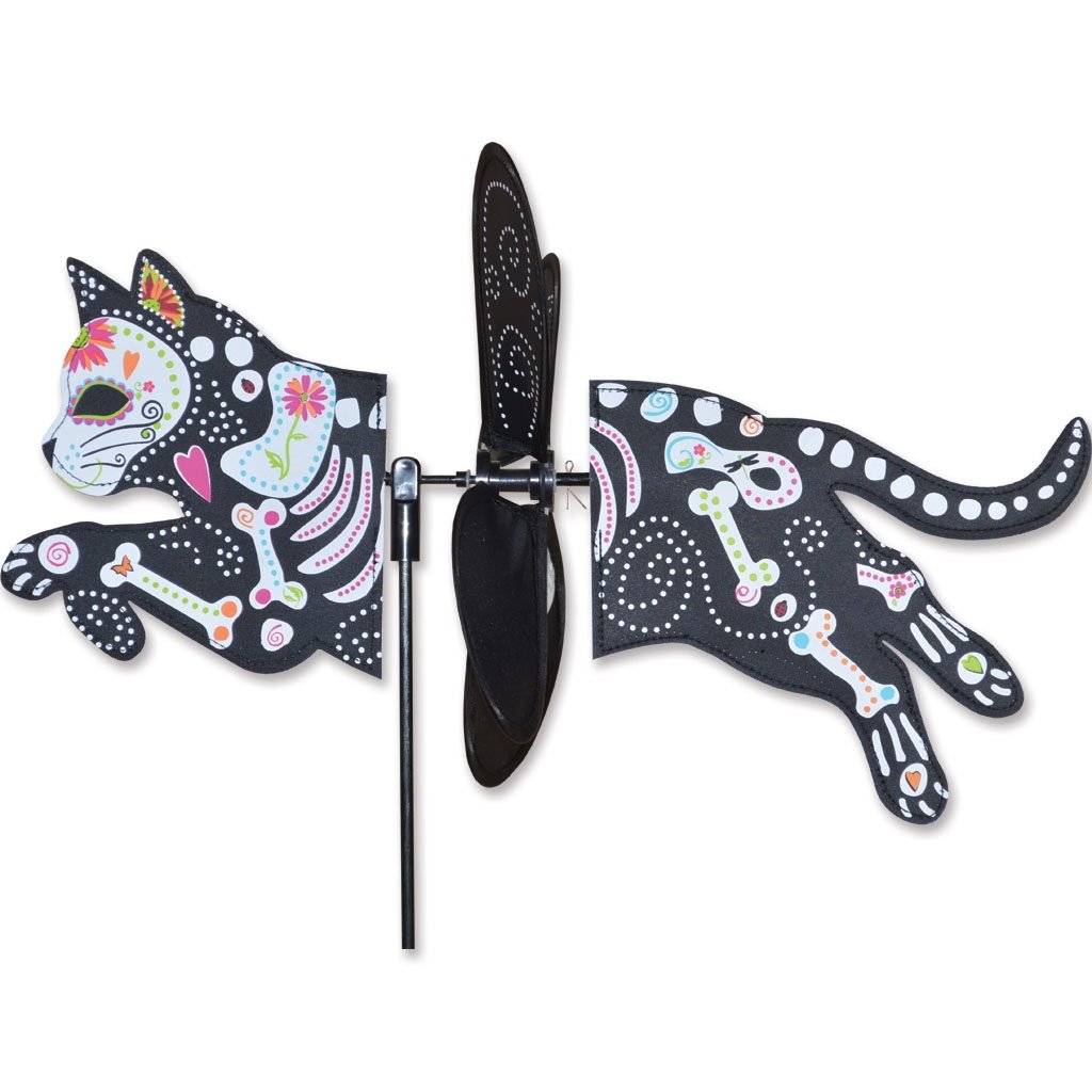 Premier Kites Petite Spinner - Day Of Dead Zombie Cat