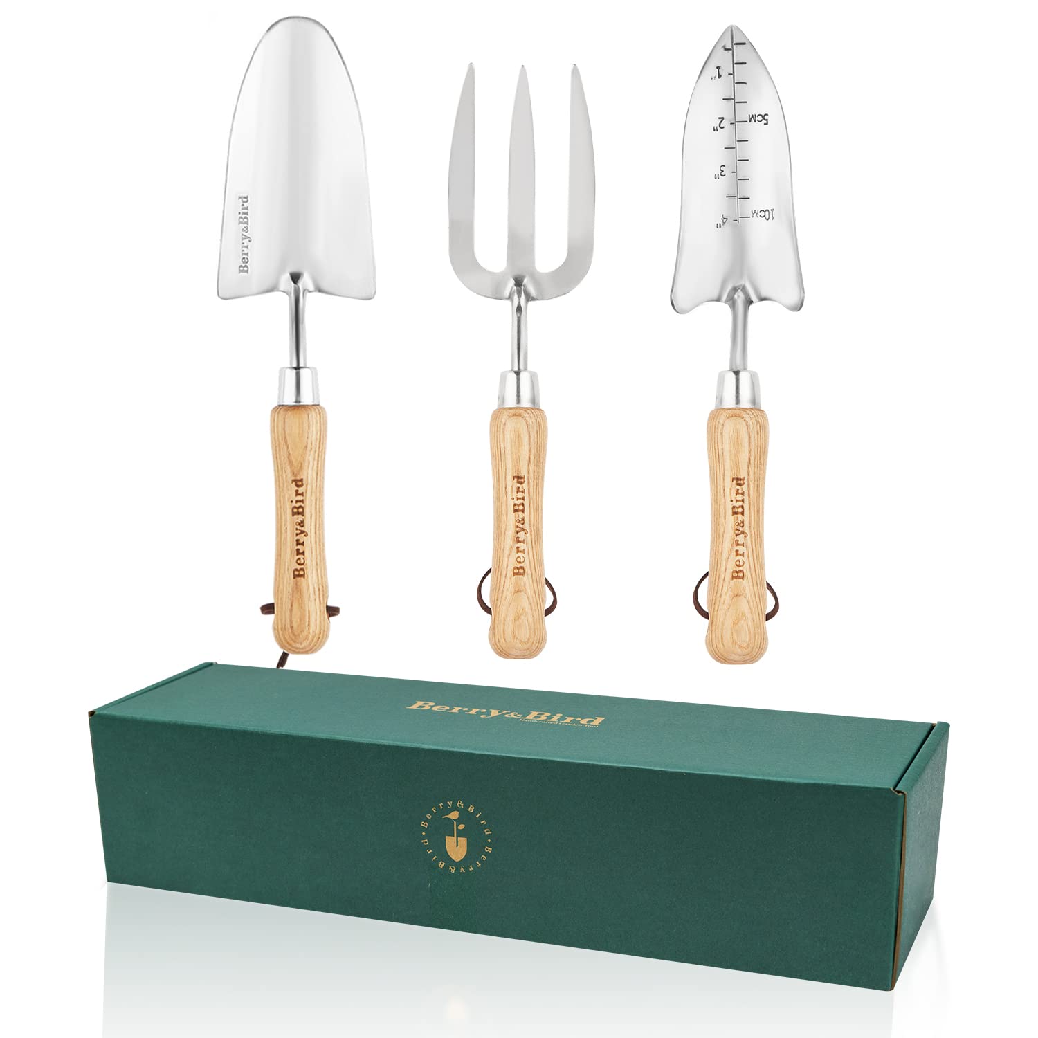 Berry&Bird Garden Tool Set - 3 Piece Stainless Steel -7