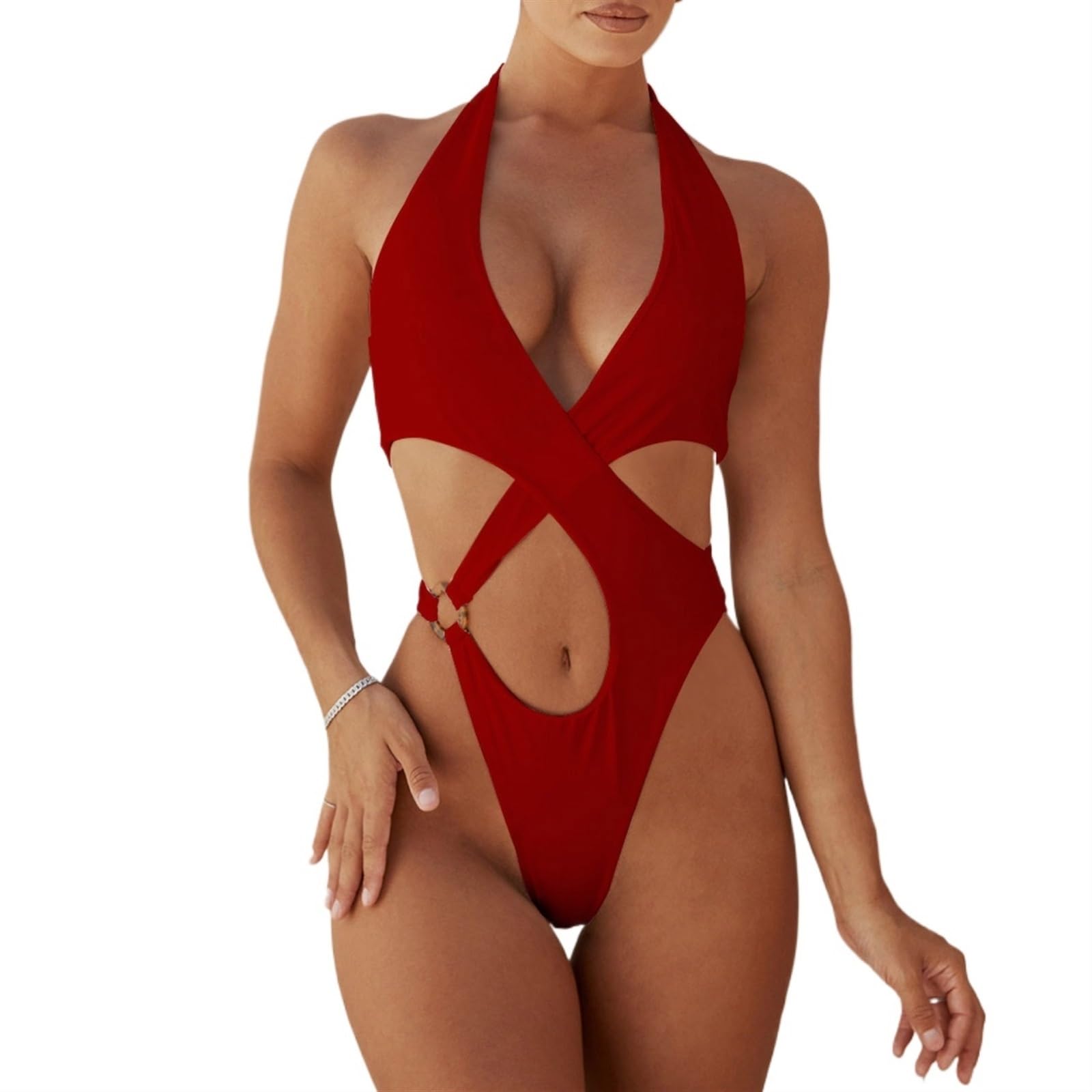 Costume Intero in Poliestere | Nuoto in piscina da spiaggia di diverse dimensioni multicolori: costumi da bagno