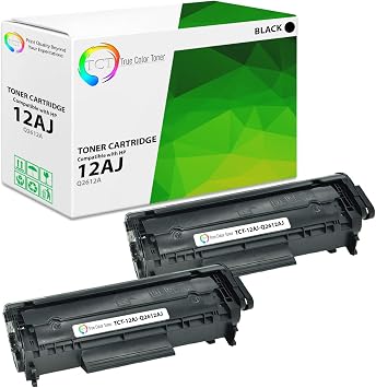 TCT 12AJ Compatible Jumbo Black Toner Cartridge for HP 12AJ Q2612AJ 2PK