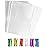 Nobranded 100 pcs Clear 5X11in Cello Cellophane Bags Poly Treat Bags 1.4 Mil for Gift Wrapping, Bakery, Cookie, Candies, Toast, Dessert, Party Favors Packaging with Color Twist Ties