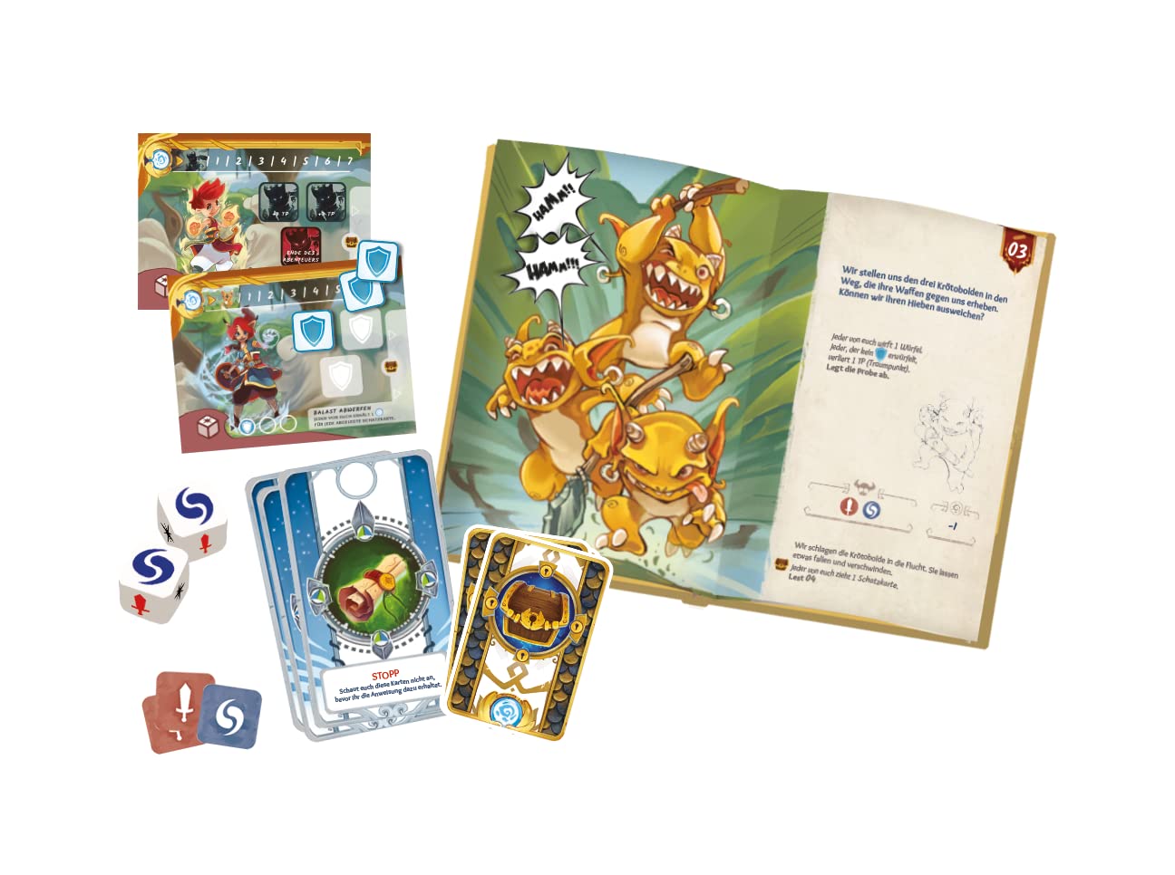 Space Cow Asmodee, DreamQuest, Children's Game, Storytelling, 2 Players, from 6+ Years, 30 Minutes, German - Image 4