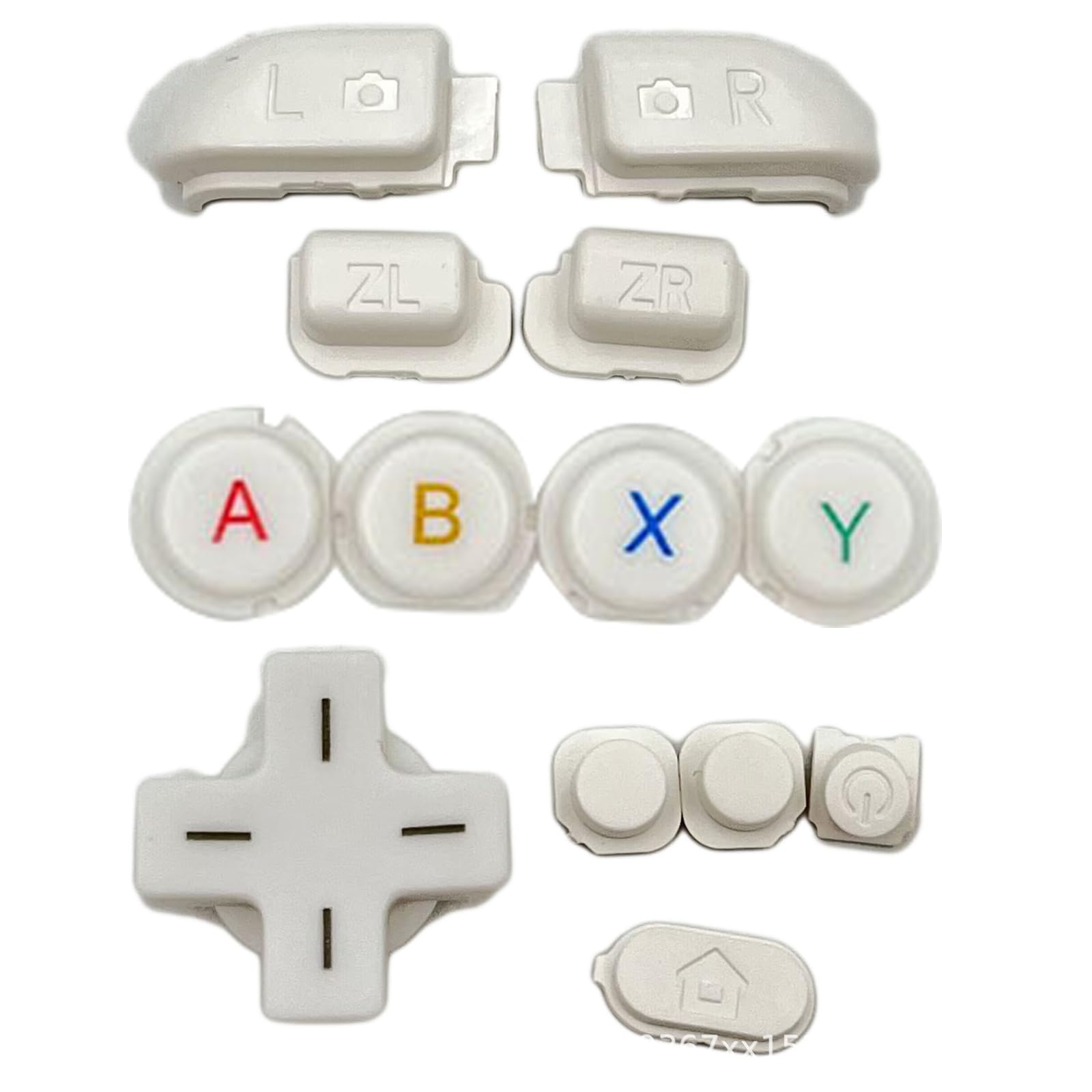Juego completo de botones para 3DSXL 3DSLL D Pad A B X Y L R ZR Home On Of Power Buttons Repair Replacement