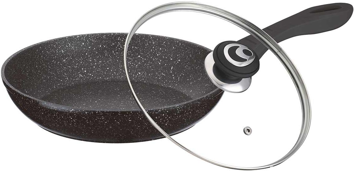 Granite 20 cm frying pan with lid non-stick Induction Peter Hof 20 PH 15451