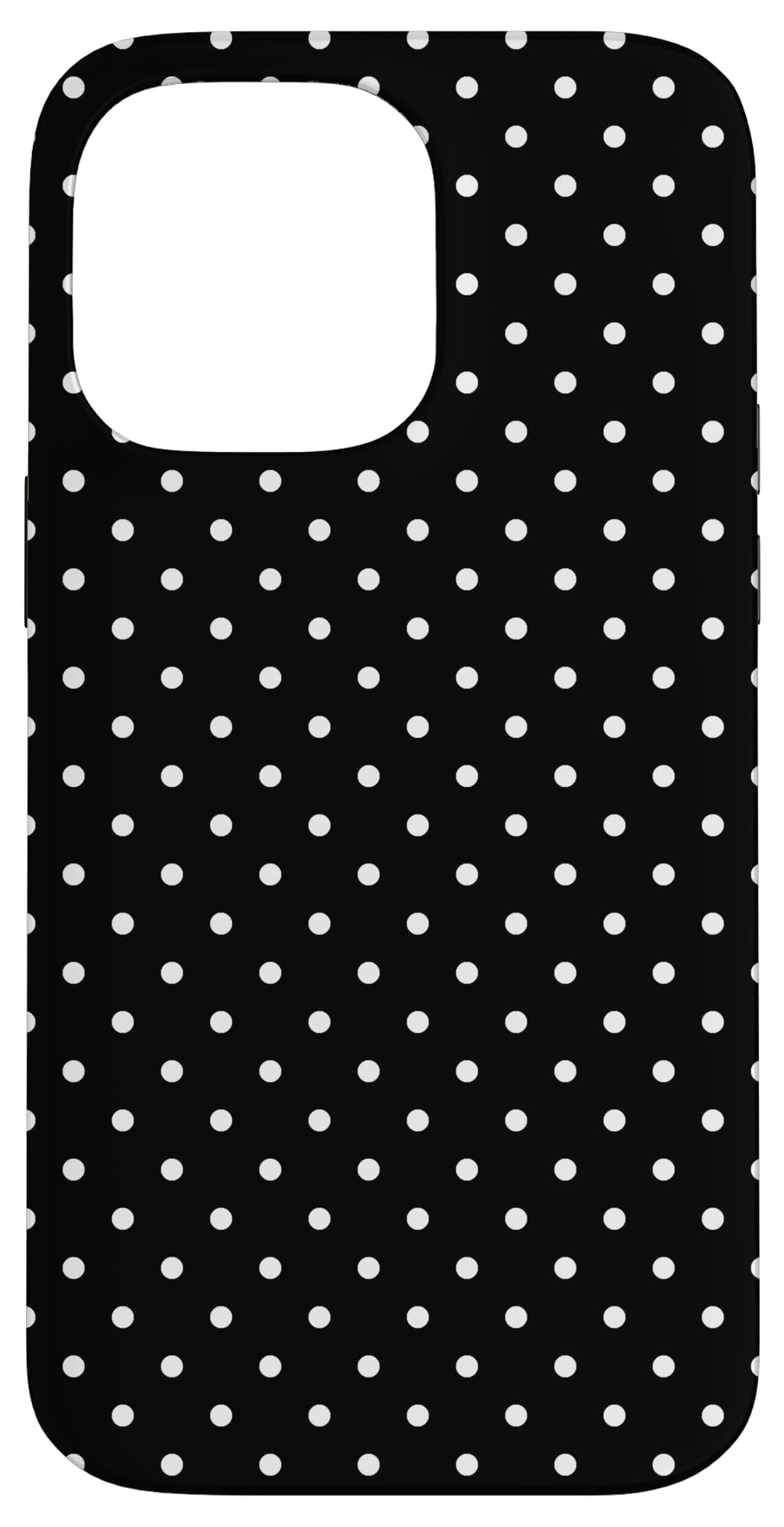 iPhone 14 Pro Max Polka Dot Pattern Black And White, Women Girls Polka Dots Case