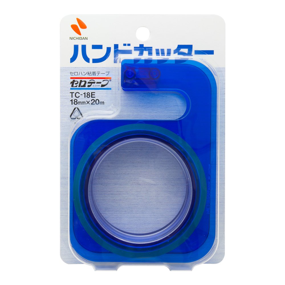 Amazon | ニチバン セロテープ ハンドカッター18mm×20m TC-18E4 青