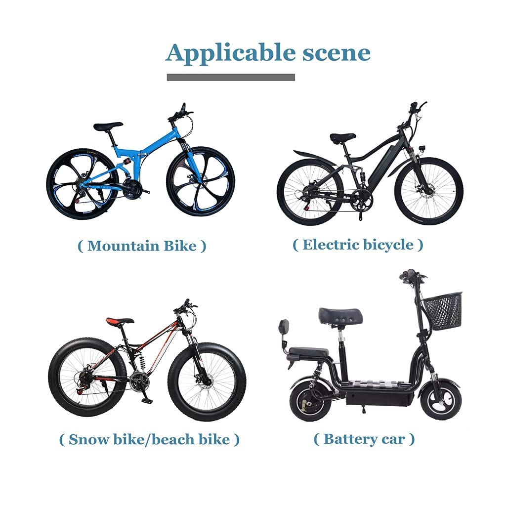 Amortiguadores Traseros de Bicicleta 165 mm 190 mm Amortiguadores Ajustables Bicicleta de montaña Resorte de Descenso 125 mm 150 mm para Bicicleta eléctrica MTB XC