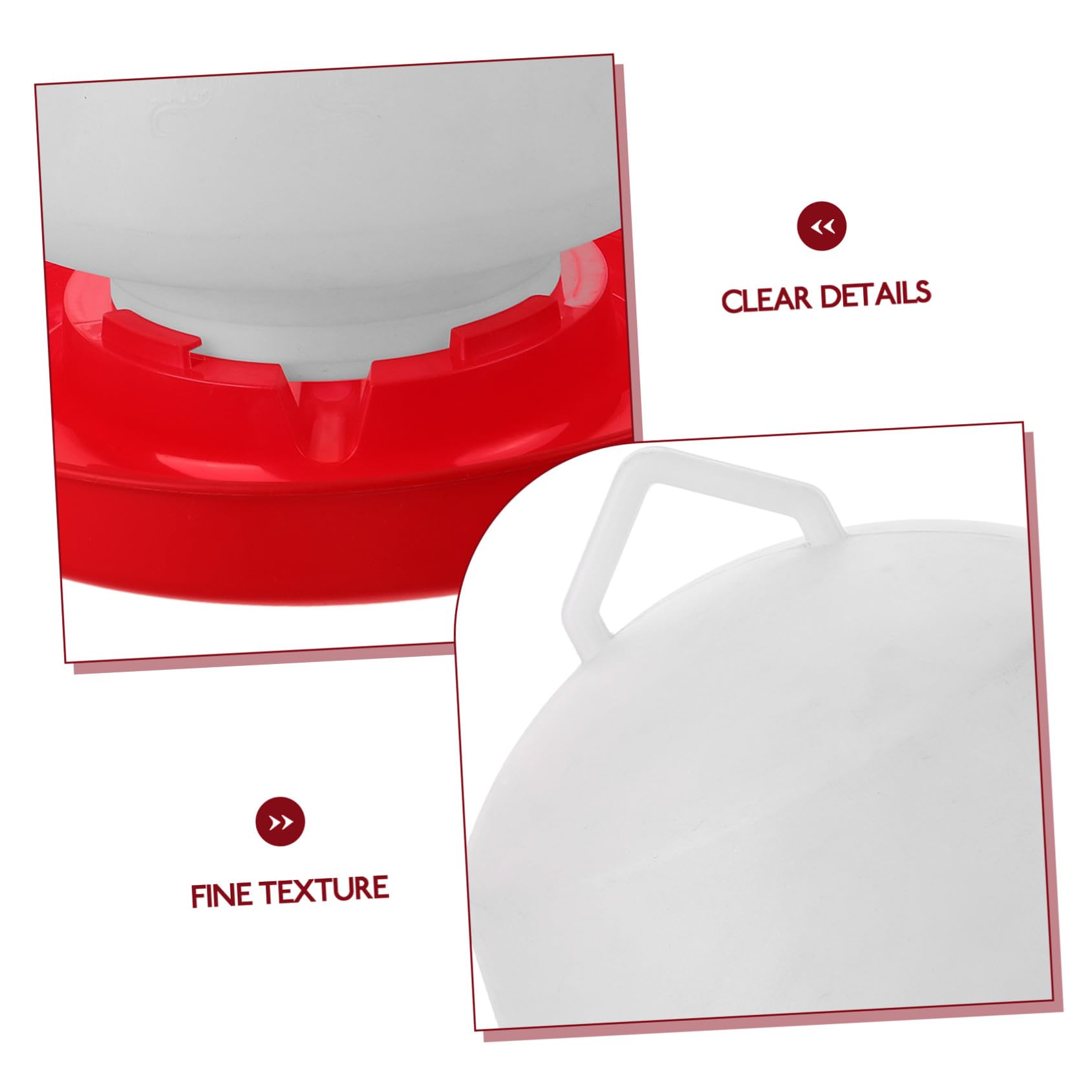 Didiseaon Mangiatoia per Galline in Plastica Bianca Protezione Solare e Installazione Comoda, Design Creativo per Alimentazione Pollame All'aperto, Vasca Pratica e Resistente