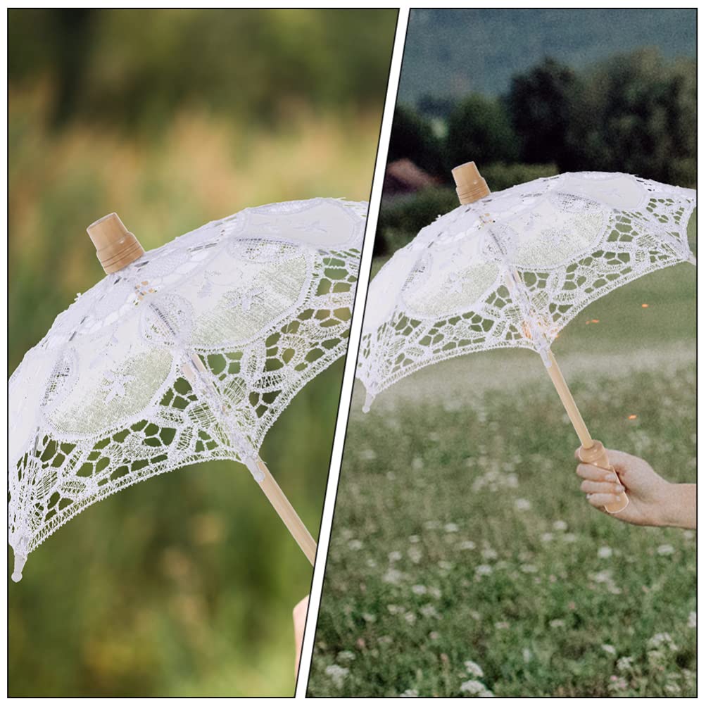 Paraguas De Encaje Amazon Sombrilla De Encaje Para Boda - 55/75 Cm  (multiple Colores, Varillas De Metal) Sombrilla De Mano, image size:1003x1003
