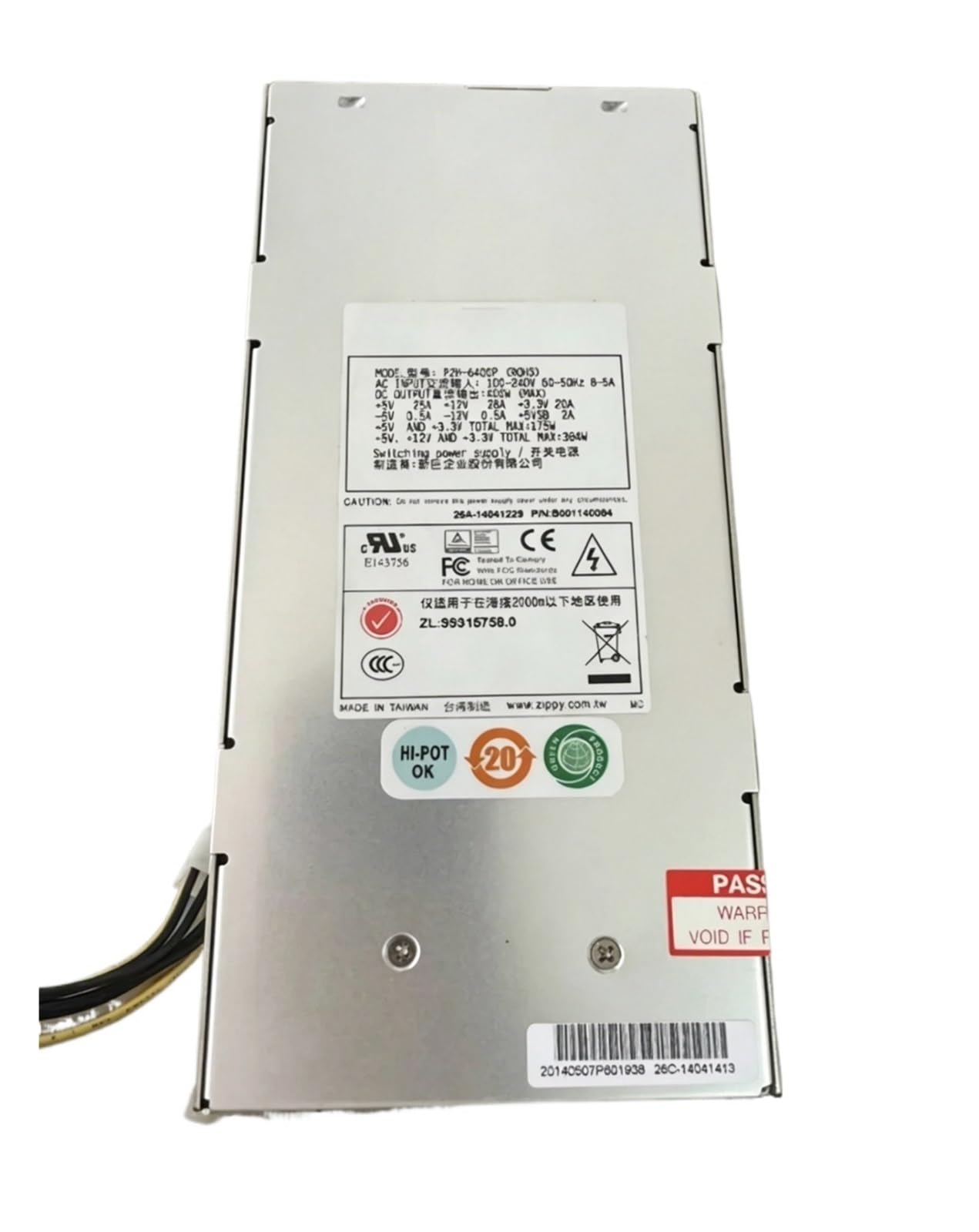 TPKMVGAP P2H-6400P 400W 2U Power-supply