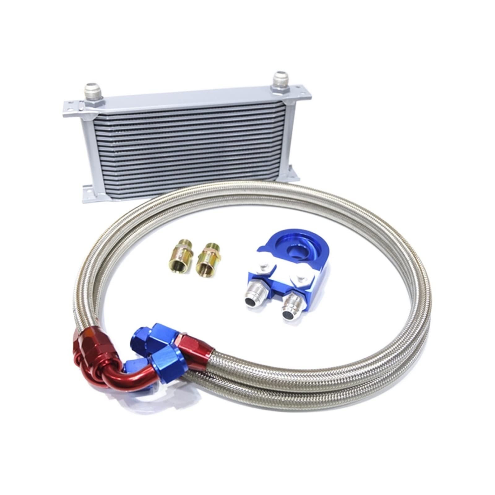 Cozyel Refroidisseur D'huile Universel, 19 Rangées De Connexion AN10, Additionnel Universel, Refroidisseur D'huile Externe, Refroidisseur D'eau, Refroidisseur De Moteur, Refroidisseur D'huile Moteur