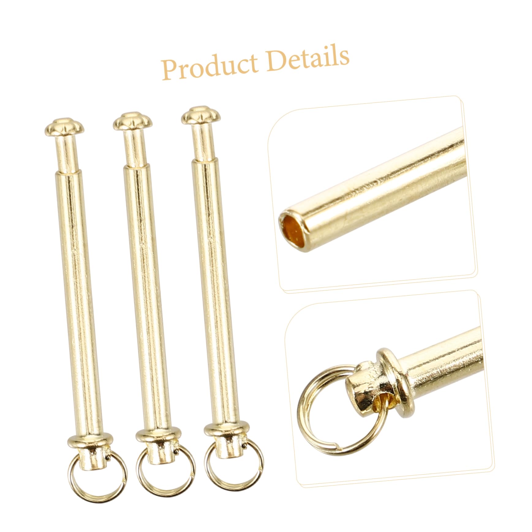 SOLUSTRE Hand Fan Shafts Rivets and Nuts Repair Kit 10 Sets Rivnut Kit for Fan Axis Sturdy Metal Fasteners