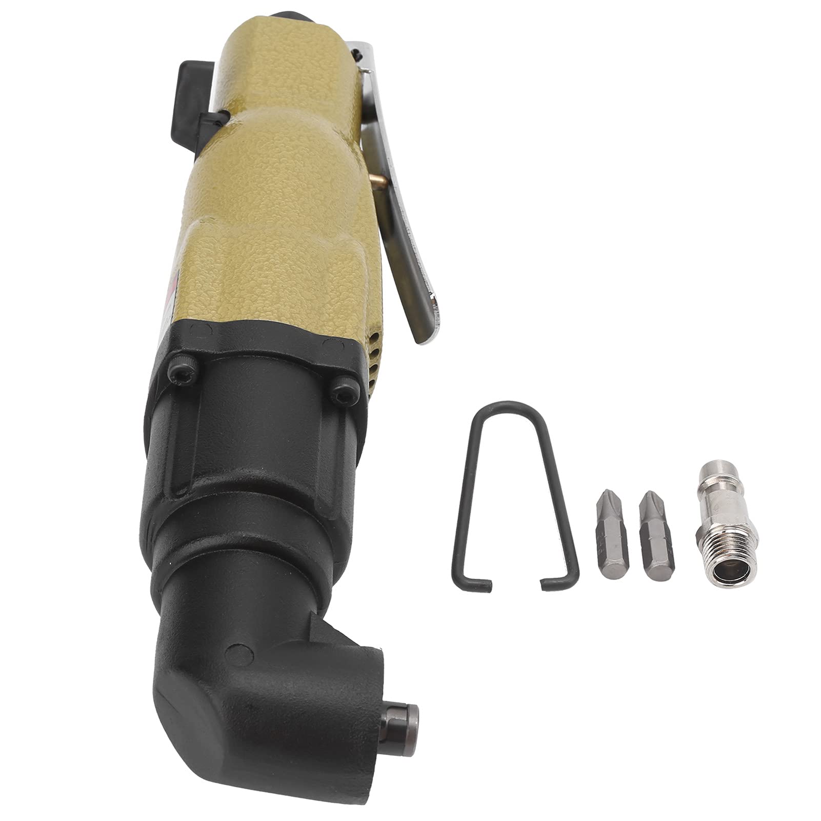 Jeanoko Destornillador Neumático Herramienta de Montaje con Diseño de Codo de Grado Industrial para Espacios Estrechos KP-810L 10H 60N-m (Estilo de la UE)