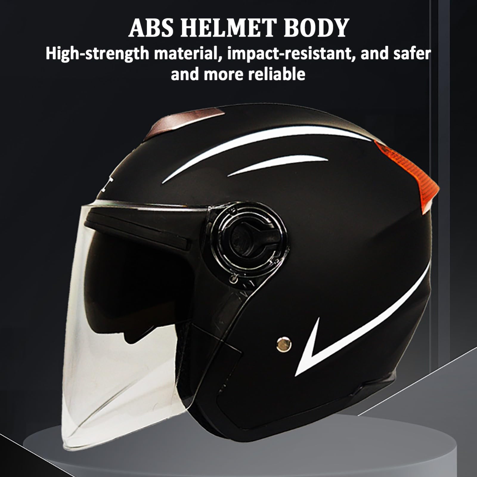 Otwarty kask motocyklowy ECE 22.06, zatwierdzony kask motocyklowy z podwójną wizjerem, unisex, do roweru szosowego, skutera, motoroweru