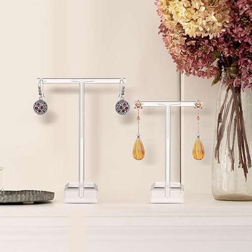 Miniatura 5 de Soporte de acrílico para pendientes Soporte de joyería 4 piezas Soportes de exhibición de pendientes transparentes Exhibición de joyería para