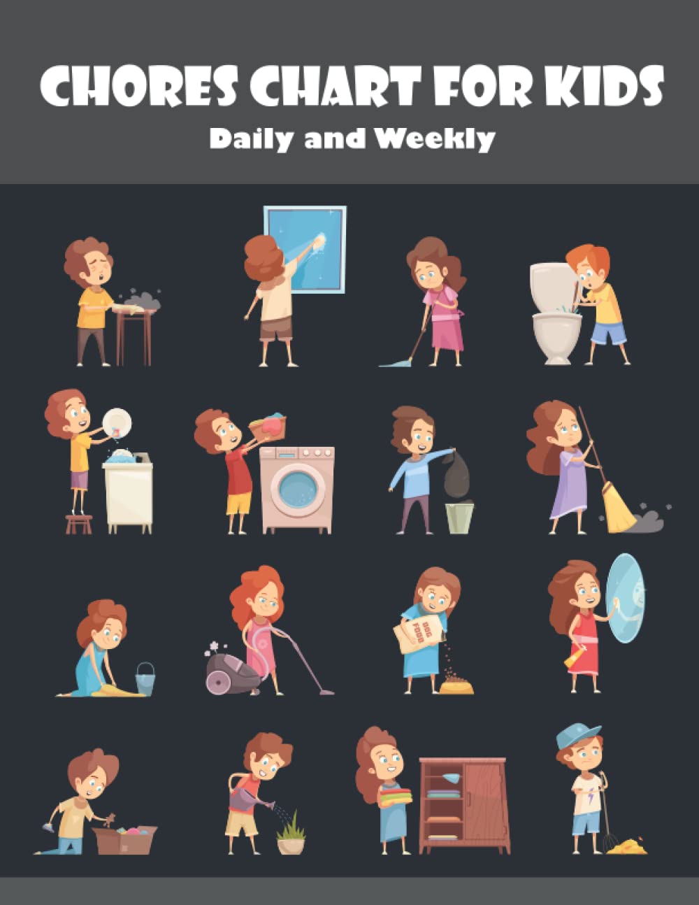 Chores Chart For Kids: Daily and Weekly Chore Chart for Kids, with Reward Section. Paperback – 21 February 2022
