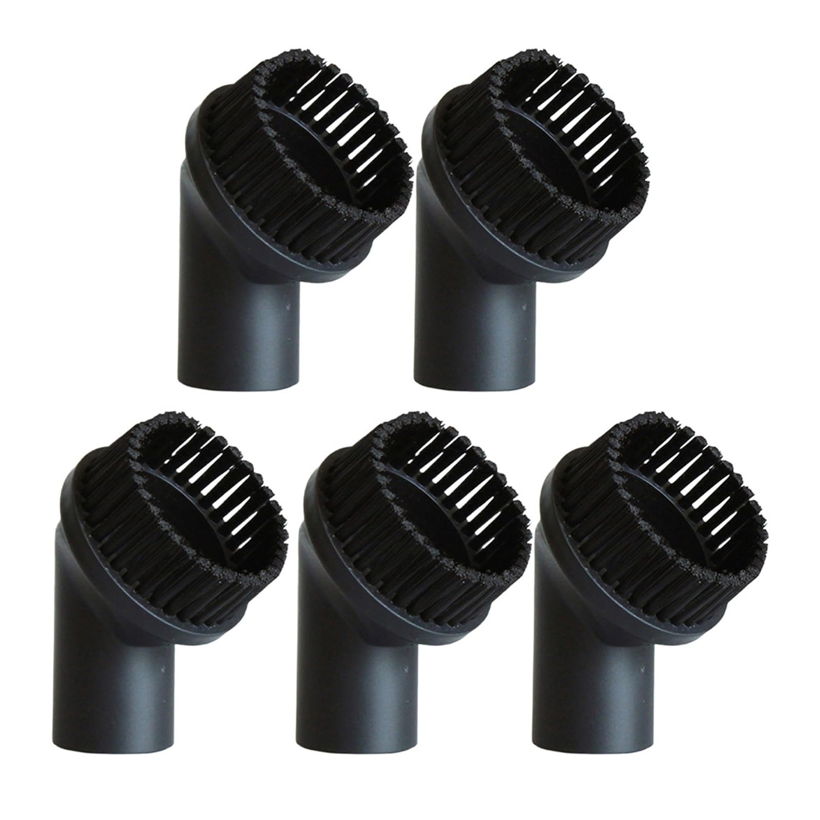 Cabezal de Cepillo Redondo for eliminación Polvo, Compatible con Piezas Repuesto aspiradora Doble Uso, diámetro Interior 36mm, seco y húmedo(5PACK)