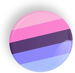 Omnisexual Pride Flag pin badge button or fridge magnet LGBT LGBTQ LGBTQI LGBTQIA
