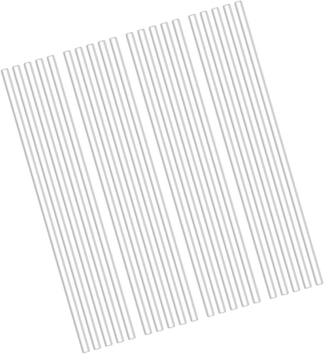 Lollipop Sticks Candy 100pcs Acrylic White Reusable for Cake Making