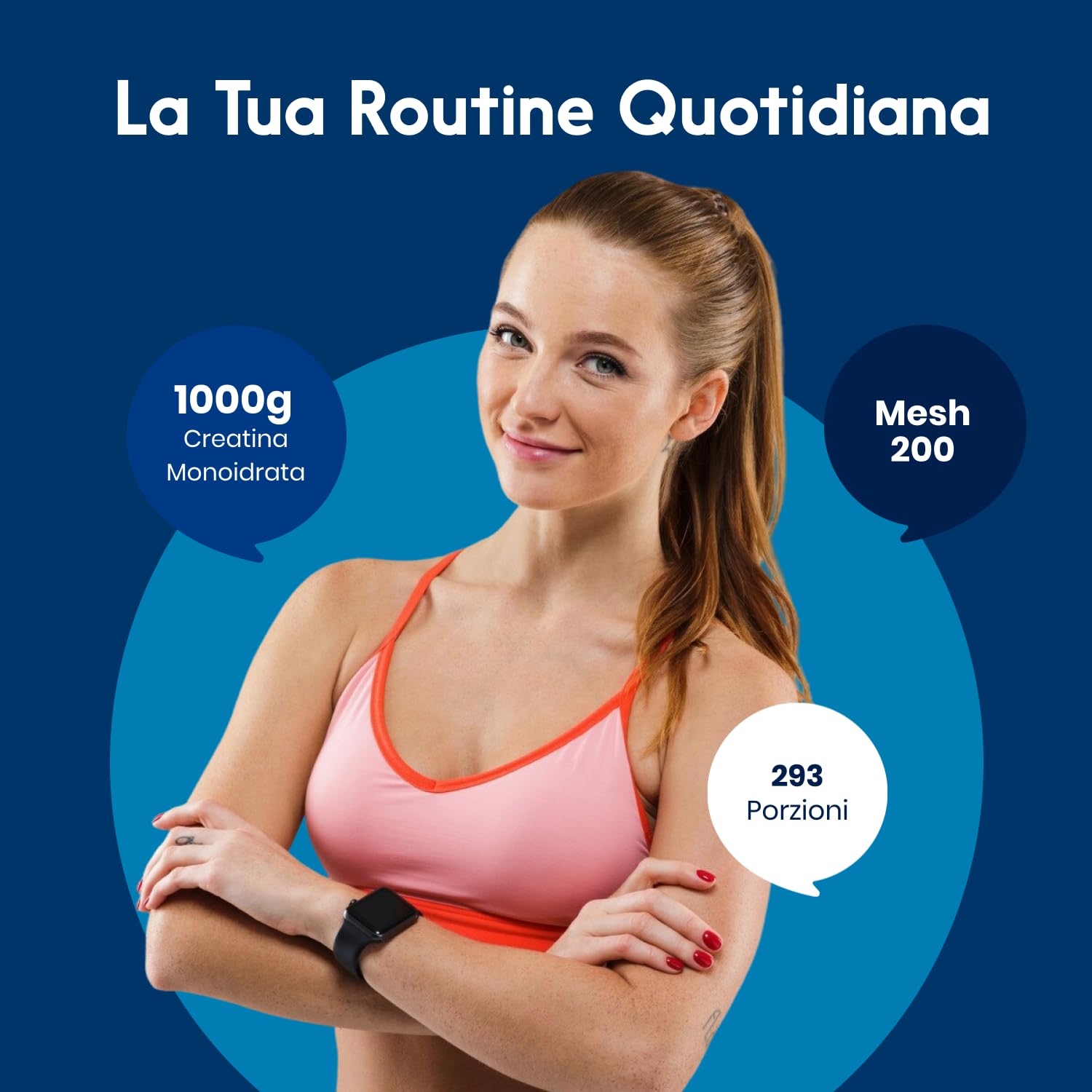 Creatina Monoidrata in Polvere 1000g – 293 Porzioni – Gusto Neutro, Mesh 200 – Vegana, Prodotta in Germania - Creatina Monoidrato Polvere - Creatine Monohydrate Pure - Testato in Laboratorio