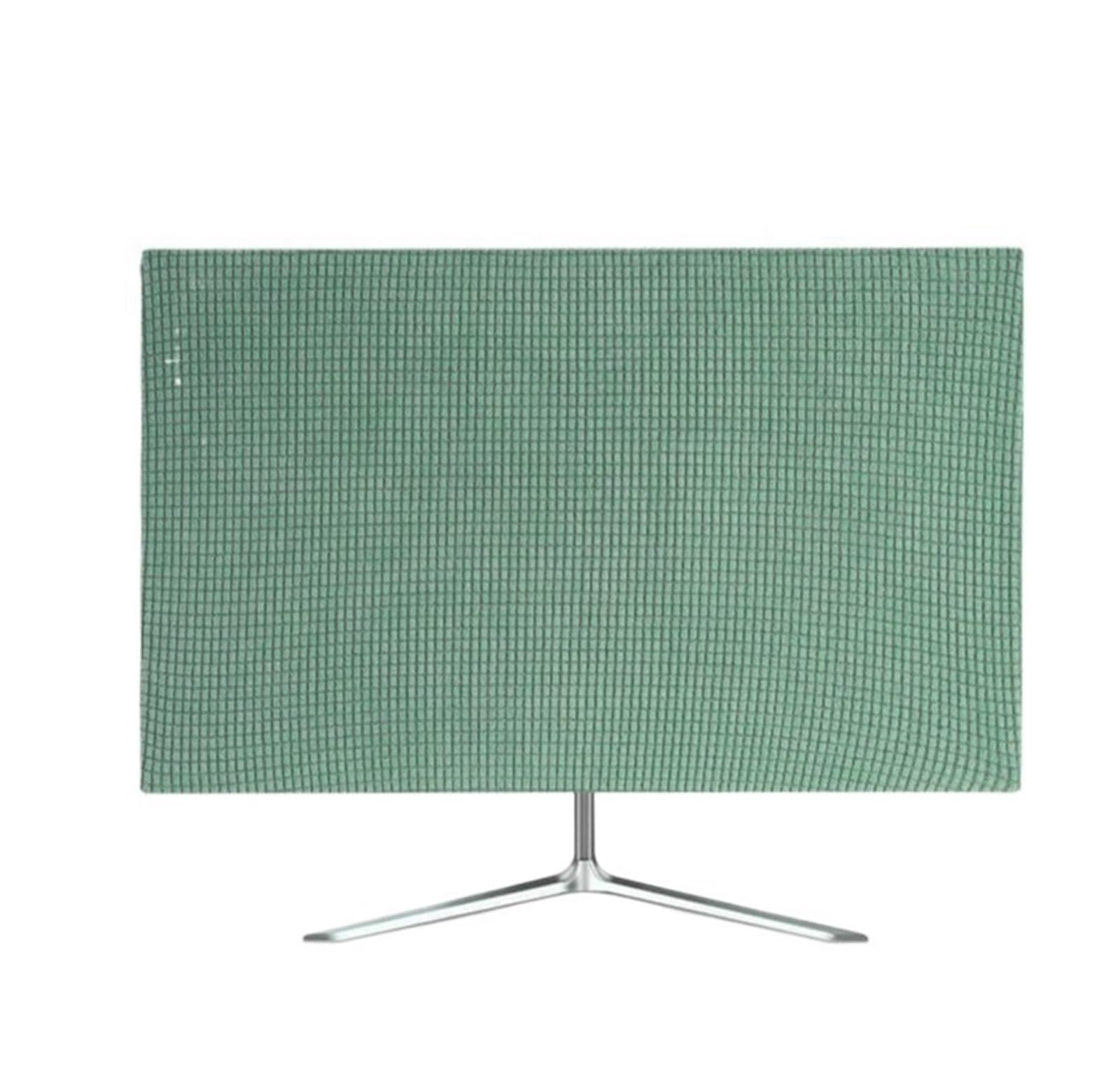 Qvorlth Color06 Monitor Cover 2 Pcs Computer Dust Cover High Elastic Polar Fleece Monitor Protective For 27Inch Desktop Tv Dustproof Breathable(Color06)