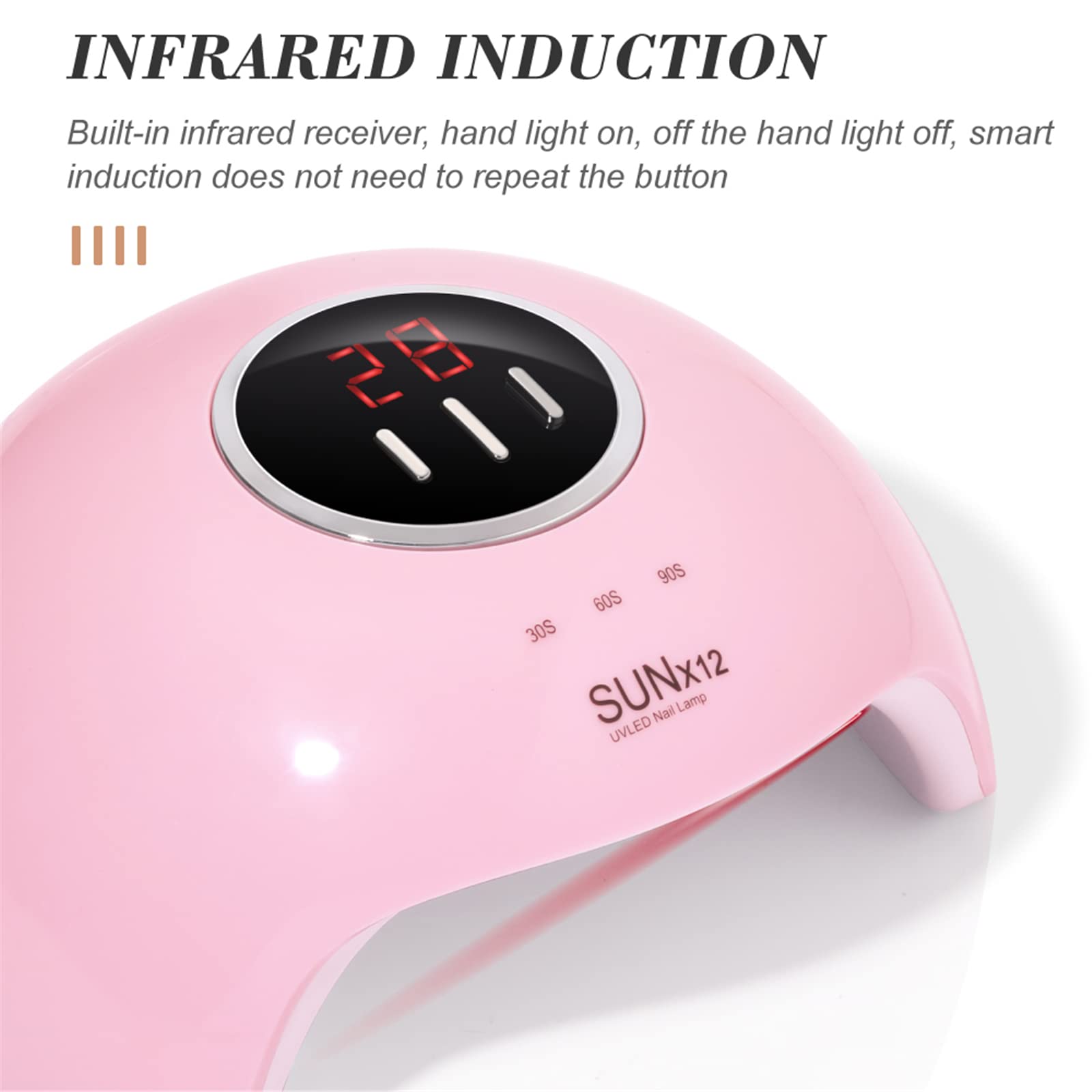 ZYC 54w Led UV Nail Lamp Gel Lacquer Dryer Gelpolish Curing Light Sun UV Manicure Lamps Led Nail Art Lamp Nail Equipment