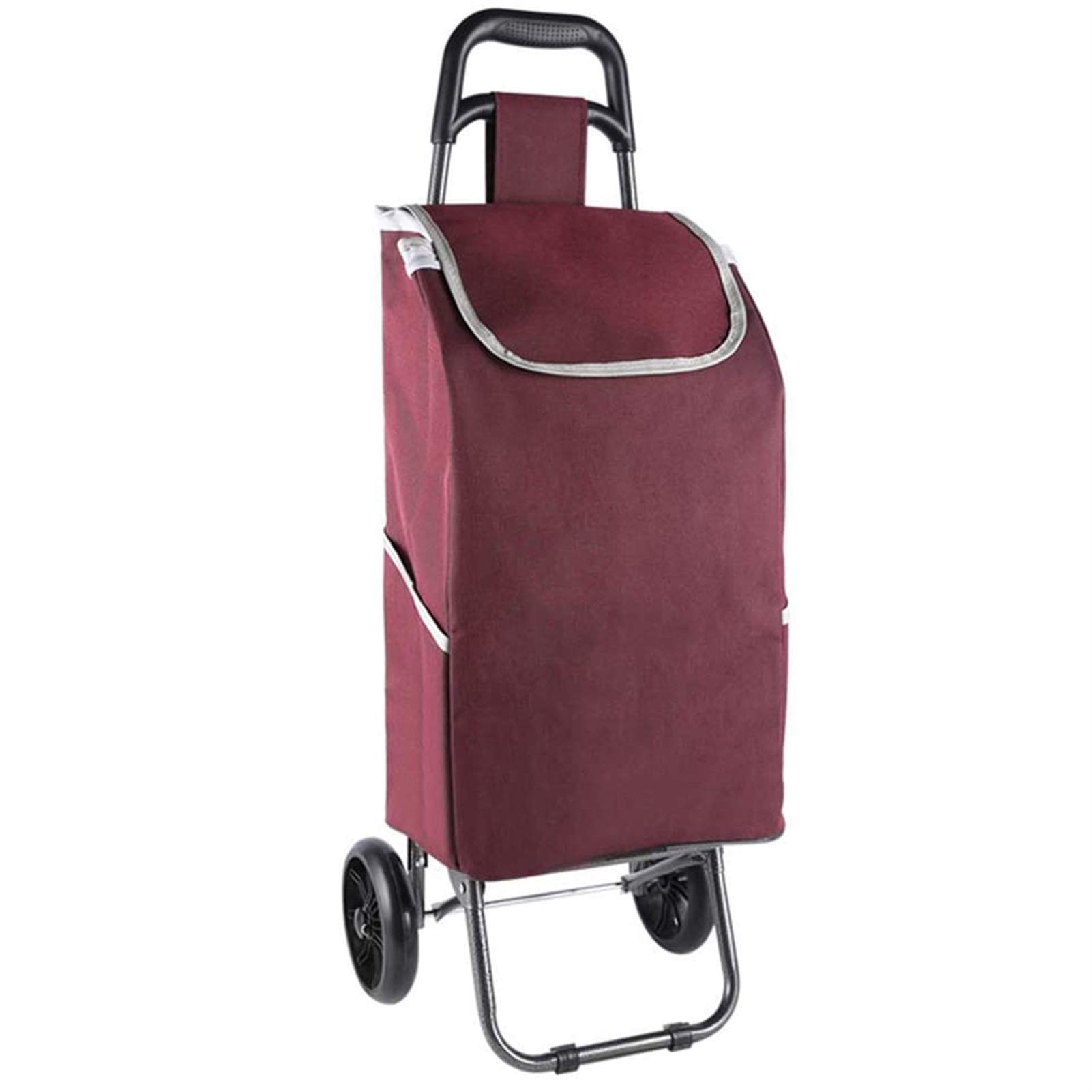 HHTD Folding Shopping Cart,Large Capacity Grocery Cart With Shopping Bags