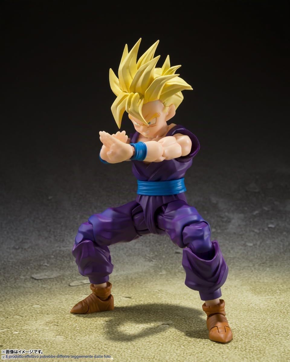 Bandai TAMASHII NATIONS - Dragon Ball Z - Super Saiyan Son Gohan - Il guerriero che ha superato Goku Spirits S.H.Figuarts Action Figure | Dragonball Z Statuetta S.H. 15,2 cm Figuarts - Super Saiyan Gohan Warror Who Overpassed Goku