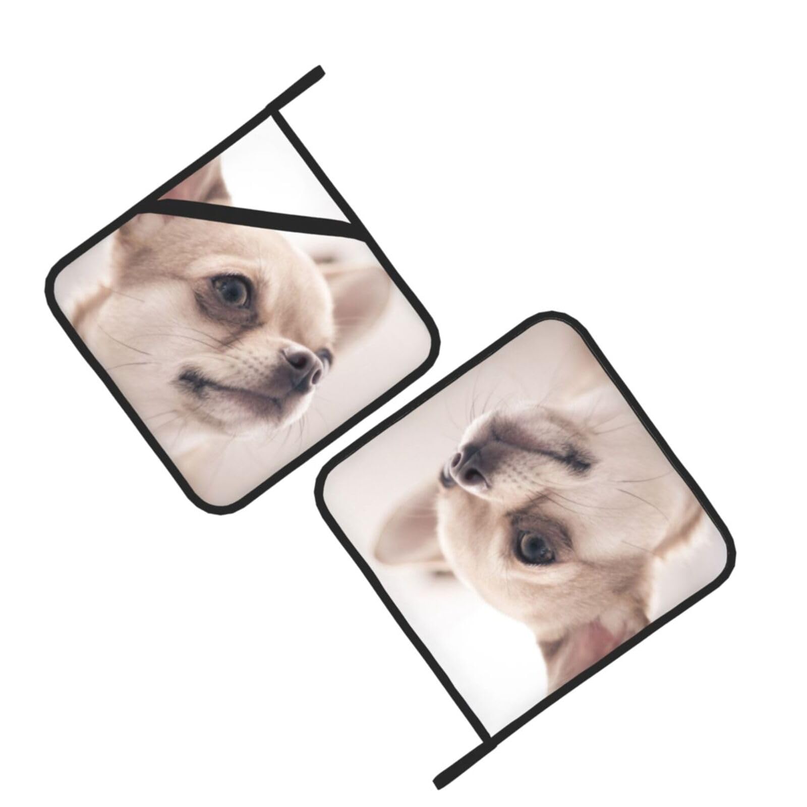 Cute Chihuahua-r948 Printed Oven Pot Holders Set of 2 Pcs Heat Resistant Kitchen Microwave Potholders for Cooking Baking Grilling