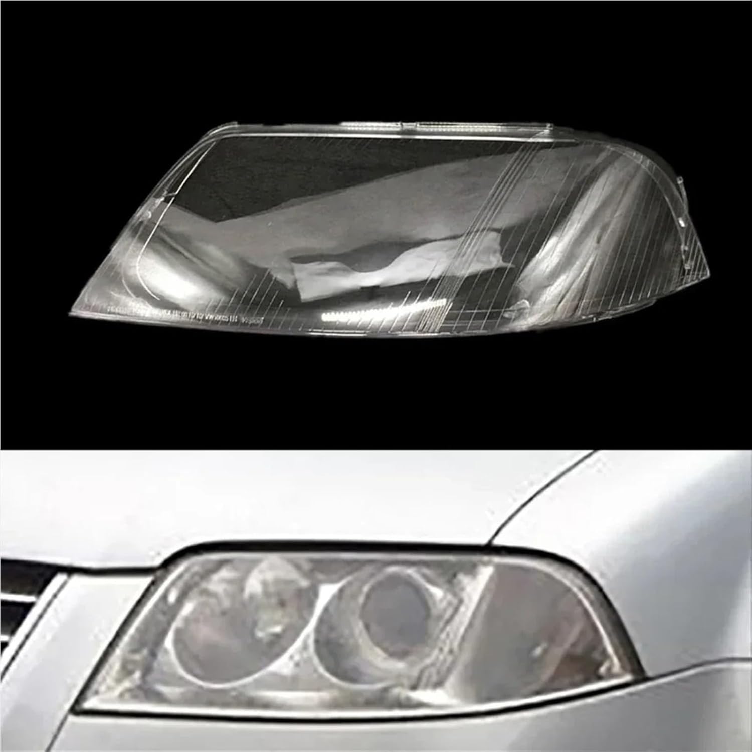 For Volkswagen VW Passat B5.5 2003 Headlamp Lens Car Headlight Cover Light Head Replacement Front Lampshade Auto Shell(1 Pcs Left Side)
