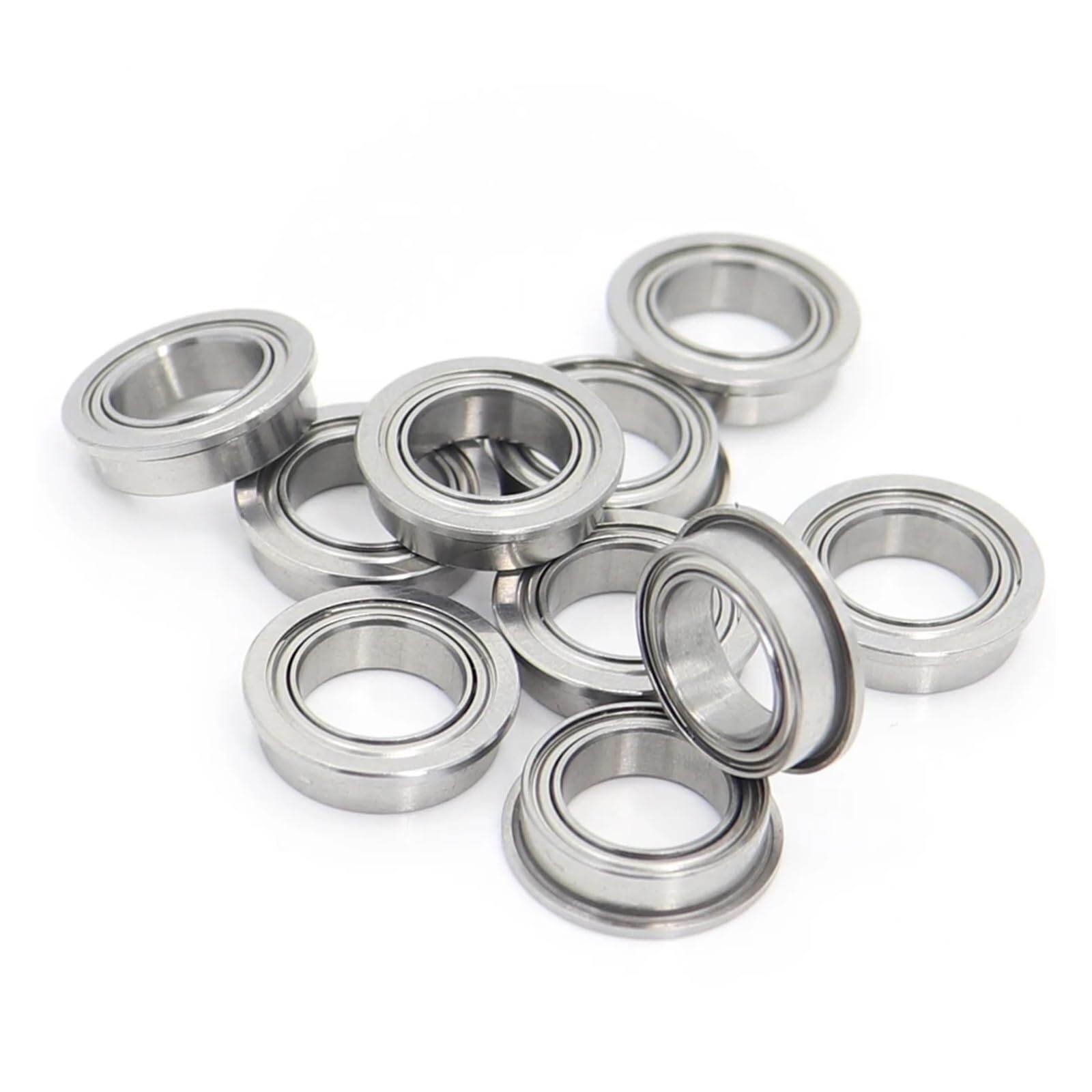 Abgedichtete Lager, MF128ZZ Lager ABEC-5 (10 Stück) 8 x 12 3,5 mm Miniatur-Flansch-MF128Z-Kugellager MF128 ZZ