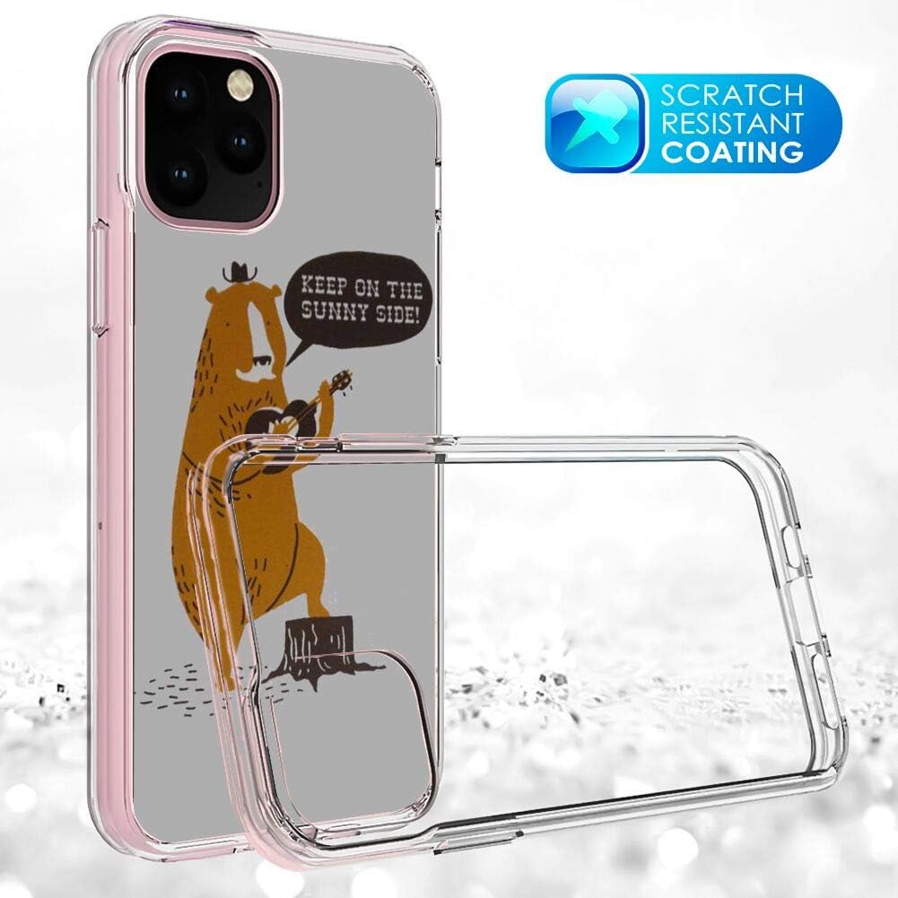 hfijgsj Compatible with iPhone 11 Pro Max 6.5 Inch 2019 Phone Case, Bear Clear Fashion Cute Thin Soft TPU Shockproof Full Protection Back Cover