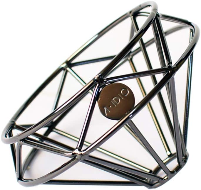 A.IDIO Combo | Pour over coffee stand +Diamond Coffee Dripper | Diamond Style | an Artwork for Coffee Connoisseurs | Coffee Lovers for Best Coffee Experience (Charcoal)
