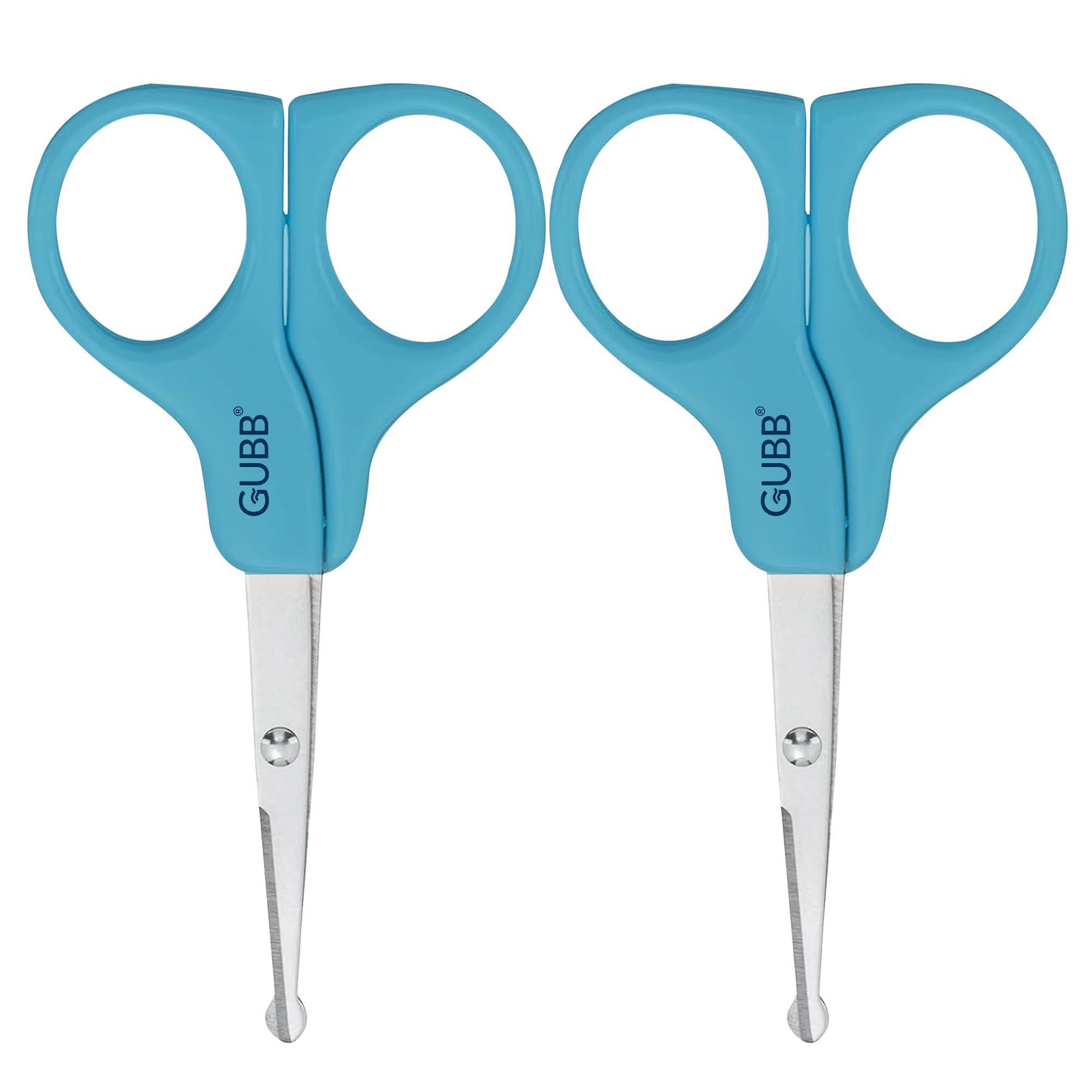 GUBB Safety Scissor Designed for Men and Women With Protective Sleeves | Round Tips for Safe hair cutting | Easy beard & moustache trimming | Rust resistant | Stainless steel | Pack of 2 (B0CFFN6TXD) Amazon Price History, Amazon Price Tracker