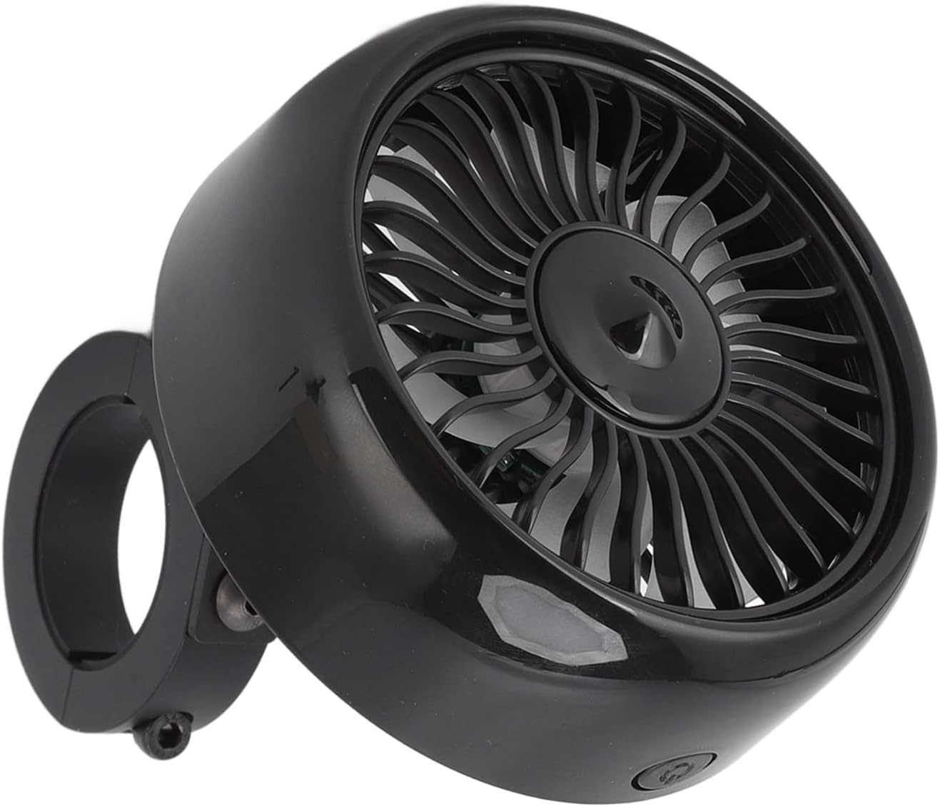 HOHXFYP Ventilador para Bicicleta,Ventilador Ajustable 2 Velocidades,Ventilador Recargable de Aleación de Aluminio,Accesorio Portátil para Bicicleta,Bicicleta Estacionaria Asiento Automóvil,CU