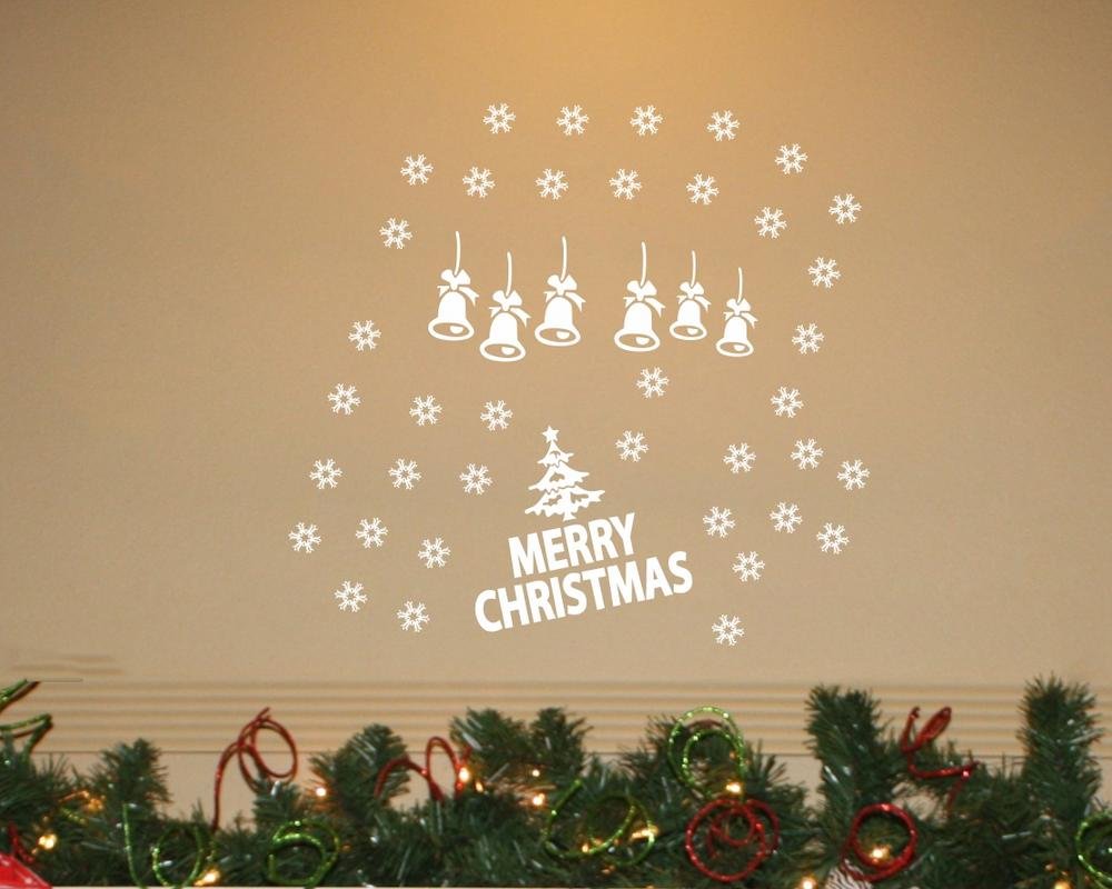 Sticker Studio"Merry Christmas"Wall Sticker & Decal (PVC Vinyl,58 x 53 cm)