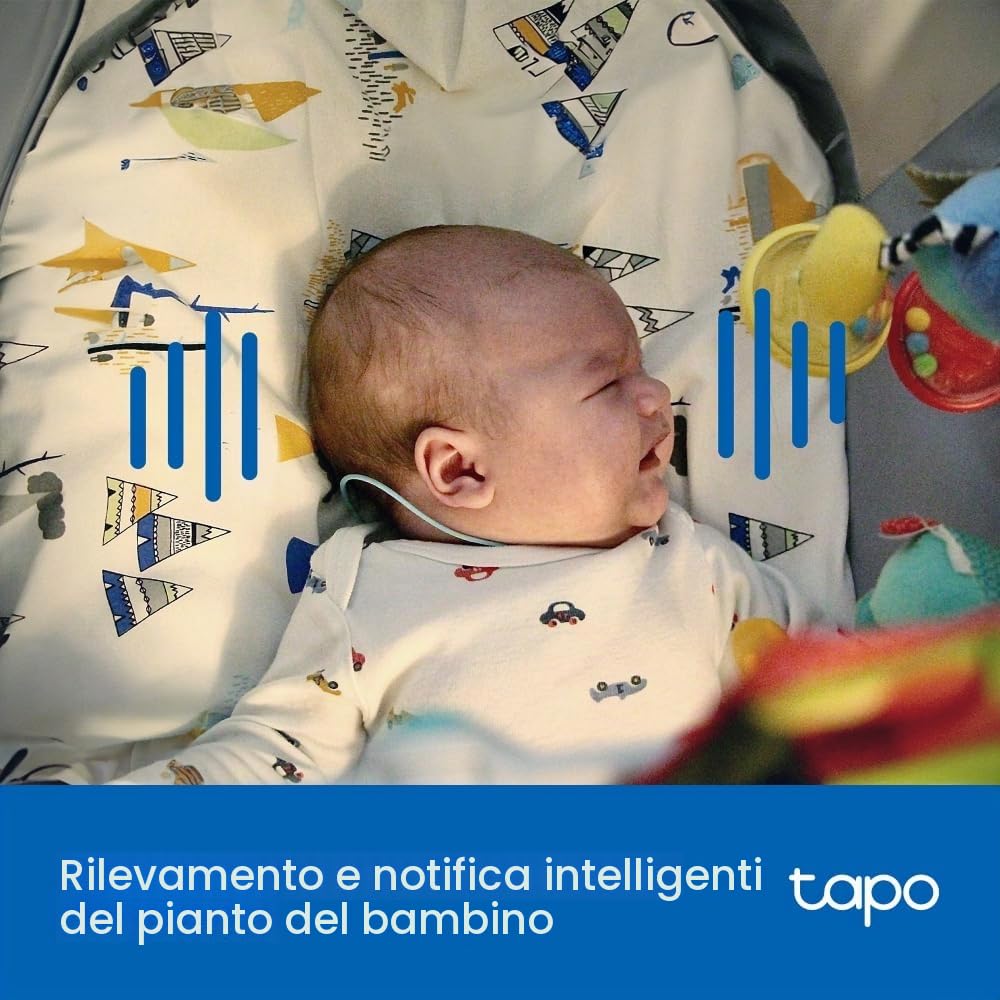 Tapo C216 2K 3MP Telecamera esterna 360 ° Pan/Tilt, Visione notturna a colori IP65, Telecamera di sicurezza WiFi esterna, Rilevamento intelligente AI, Faretti, Telecamere interne Sicurezza domestica