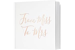 Miss to Mrs Picture-Perfect Bridal Shower Guest Book