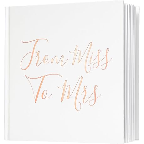 Miss to Mrs Picture-Perfect Bridal Shower Guest Book
