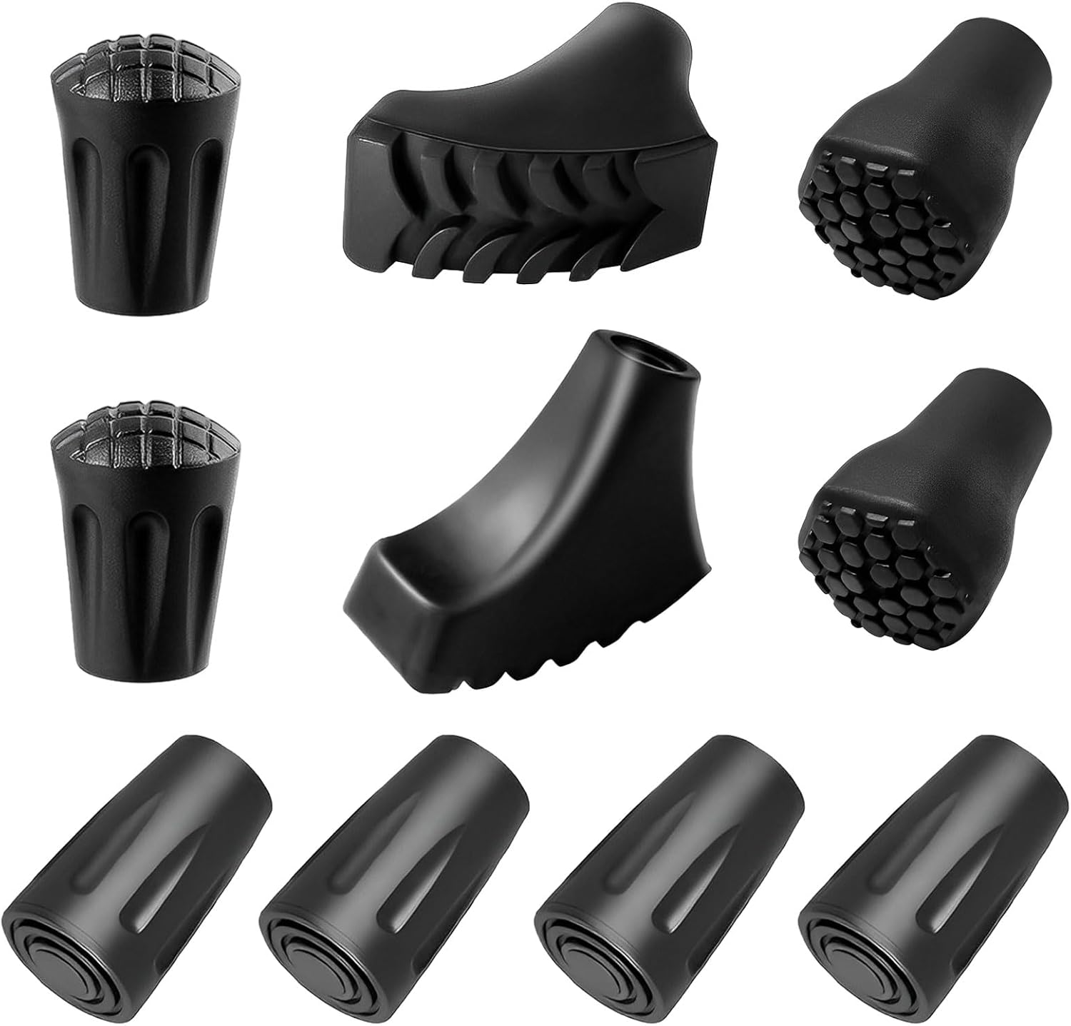 Dexspoeny 10Pcs Trekking Pole Tips Replacement,Walking
