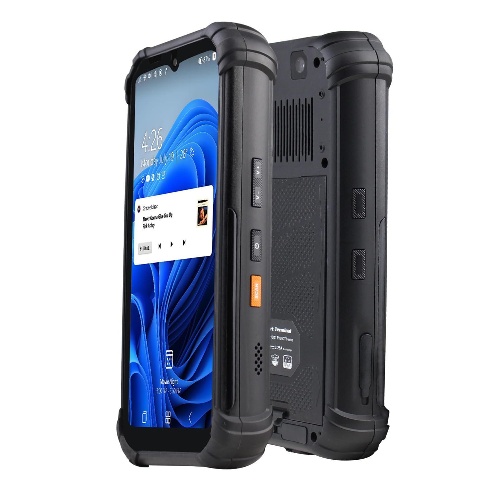 SH6 Handterminal, Windows 11 Pro, Intel N100, 8 GB + 256 GB, 6,5 Zoll Rugged Data Terminal PDA, 4G LTE/GPS/WiFi/Bluetooth, 5000 mAh Akku (SH66, 8 GB + 256 GB)