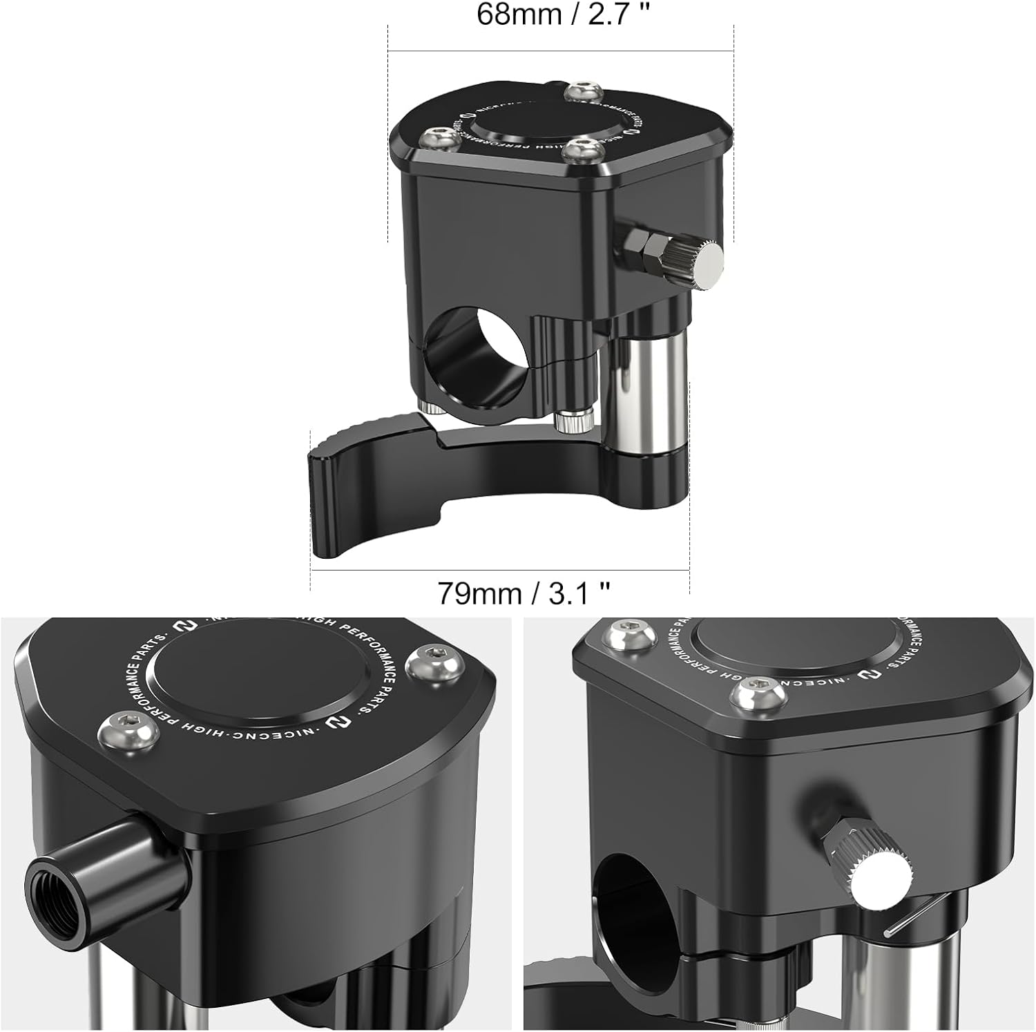 NICECNC Gas Lever Control Kit Throttle Assembly Compatible with Yamaha Raptor 660R 2001-2005, 700 2006-2023, 700R 2009-2023, YFS200 Blaster 1988-2006, See Fitments Black