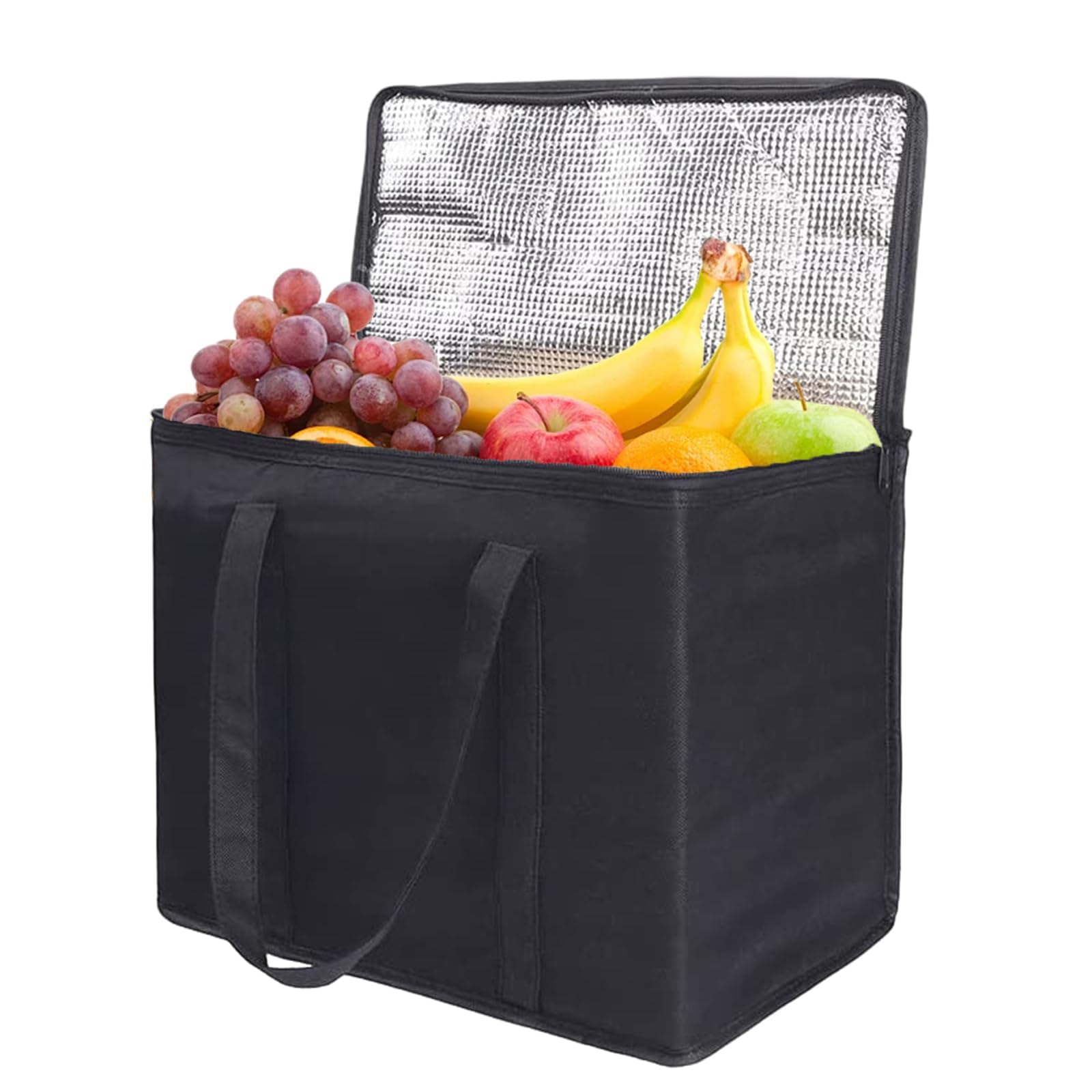 Cooler Bag, 35L Insulated Food Carrier, 1.5H Temperature Control, Keeps Your Food Hot or Cold, Large Capacity, Strong Weight-Bearing, Zipper Closure, for Picnics, Camping, Catering, Beach Days